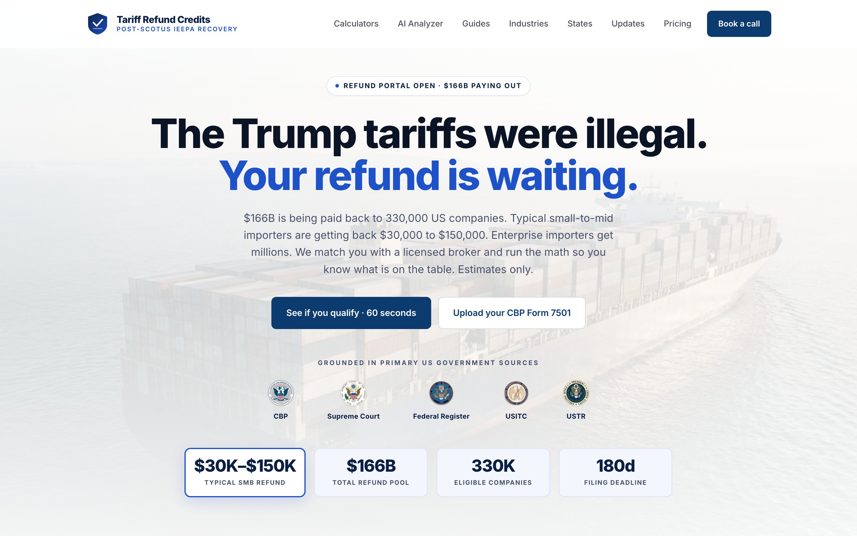 Tariff Refund Credits