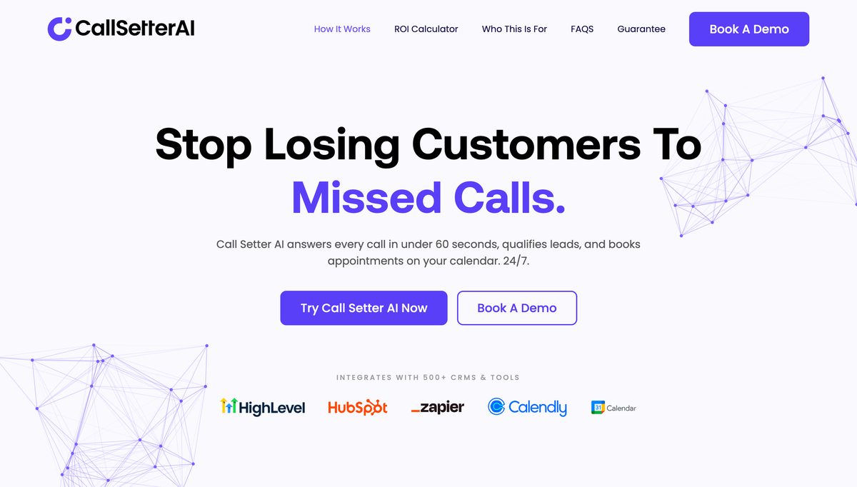 CallSetter AI built by Tested Media