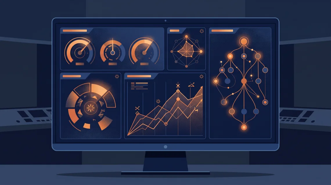 Enterprise AI SEO software dashboard showing site wide content scores, technical issues, and LLM citation rates